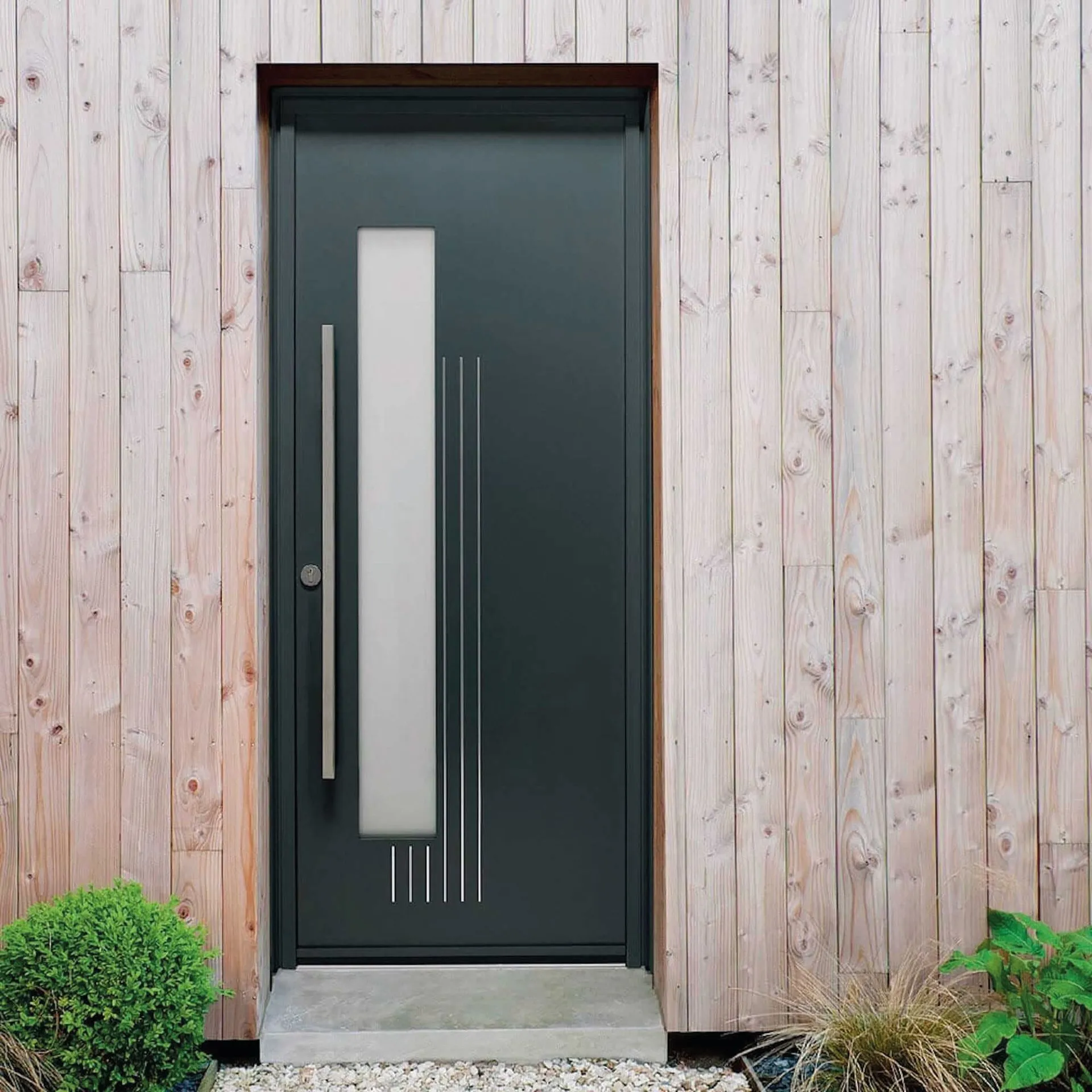 Portes d'entrée PVC, bois et mixtes