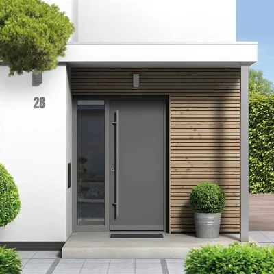 Portes d'entrée PVC, bois et mixtes
